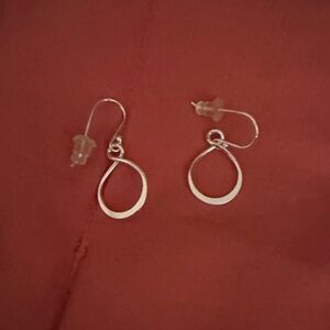 Elegant Silver Teardrop Earrings